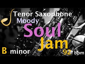 Tenor Saxophone Moody Soul Backing Track Jam B Blues Scale | Improvisation