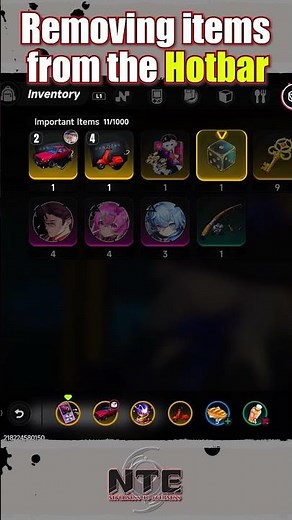 How to Remove or Switch Items from the Hotbar