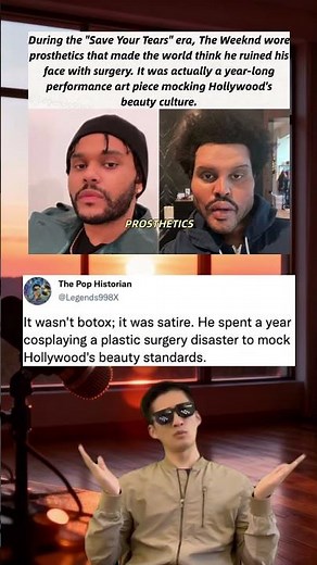 The Weeknd's Plastic Surgery Was A Hoax #shorts #TheWeeknd #SaveYourTears #PlasticSurgery