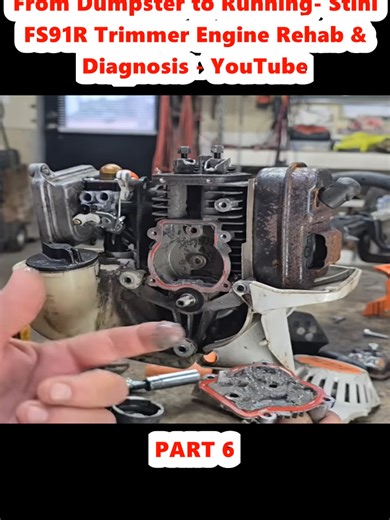 From Dumpster to Running- Stihl FS91R Trimmer Engine Rehab & Diagnosis - YouTube (6)