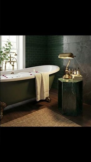 Elevating My Space: The Green Marble Hexagon Side Table 🌿 #interiordesign #decorinspiration