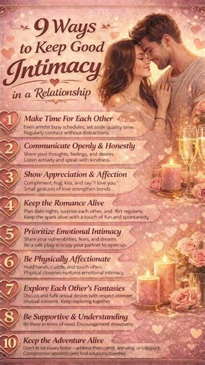 9 Ways Of Keeping Intimacy Great In A Relationship.