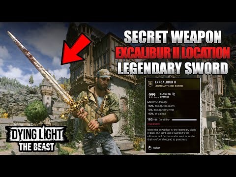 Dying Light The Beast - How To Get The Excalibur Legendary Weapon (All 8 Stone Sigil Locations)