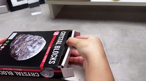 3D Skull Crystal Puzzle, 3D Puzzle Crystal Assembly Brain Teaser with Light-Up Wood Base, Fun Model Toy Gift Decoration for Adults and Age 14 and Up, Clear, 49 Pieces,White