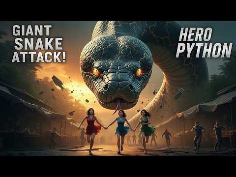 🚨 Monster Python Attack Begins — Hero Faces Giant Snake Chaos!