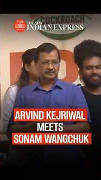 AAP national convener Arvind Kejriwal meets activist Sonam Wangchuk on 19th day of hunger strike