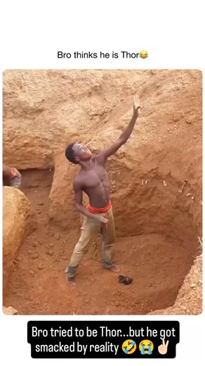 Nova | The video starts with a man seriously digging a hole, fully locked in like he knows exactly what he’s doing. He scoops up some dirt, does a... | Instagram