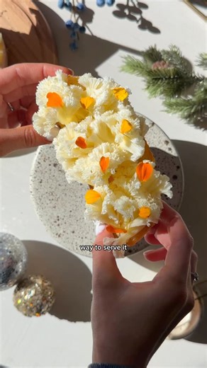 Bri Baker on Instagram: "I love finding small ways to make everyday ingredients feel special. Episode 2 of my holiday plating series is all about elevating the cheese course. Would you try a girolle at your next holiday gathering? Cheese: @central_market Dishware: @marcello_andres Edible flowers: @freshoriginsmicrogreens"