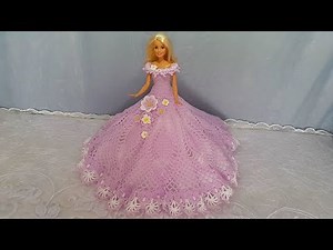 How to crochet a dress for doll