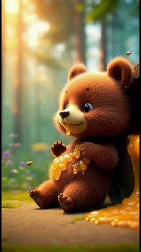 The little bear with honeymoon | kid animation #cartoon #3danimation #animation #funny