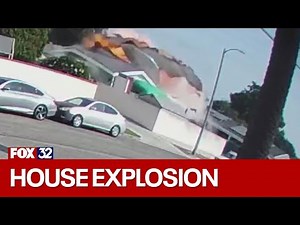 Across America: California house explosion caught on camera