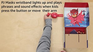 Watch PJ Masks Power Pack Toy Set with 2 PJ-Masks-Action-Figures, Vehicle, Wristband, and-Costume-Mask ... on Amazon Live