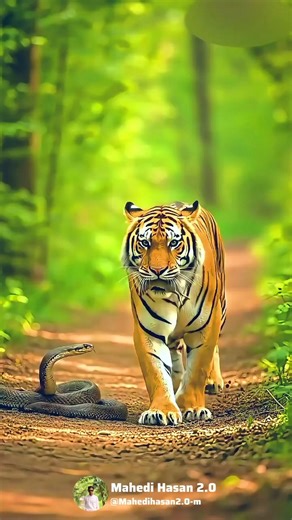 সাপের কামড়ে বাঘের মৃত্যু শেষে বানর যা করলো 😱 #shorts