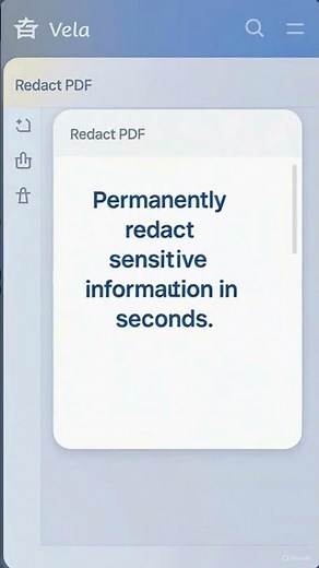 How to Redact PDF Online Free | Permanently Remove Sensitive Info with VelaPDF