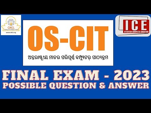 OS CIT FINAL EXAM 2023 POSSIBLE QUESTIONS & ANSWERS