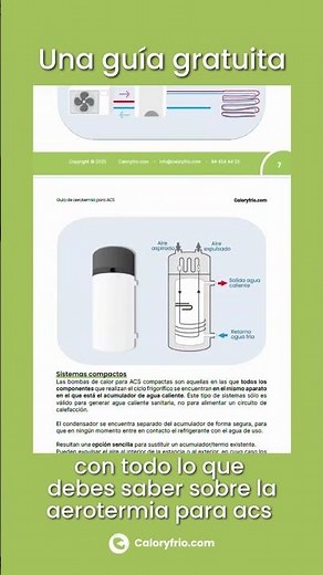 Consigue tu guía de aerotermia para ACS gratis