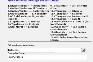 Metrobus(MB) Transit Time