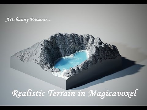 Creating Realistic Terrain in Magicavoxel