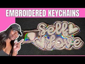 How to make Embroidery Keychains for Beginners EASY