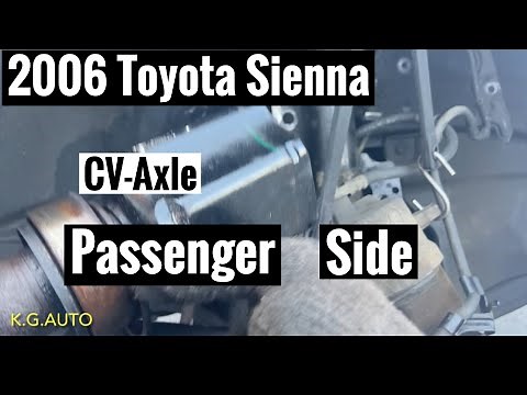 2006 Toyota Sienna CV-Axle Passenger Side Replacement