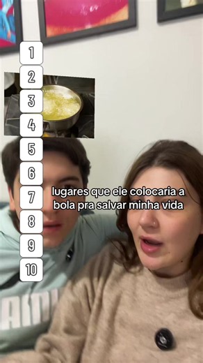 Lugares que ele colocaria a bola pra salvar minha vida — ranking divertido