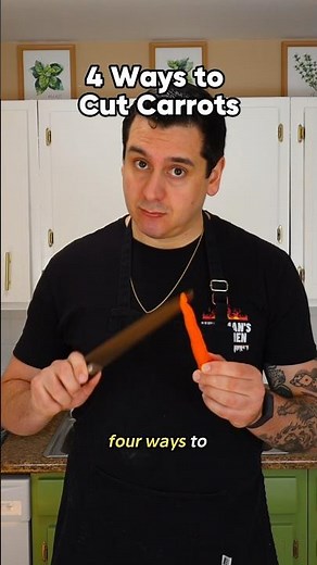 🥕4 Ways to Cut Carrots