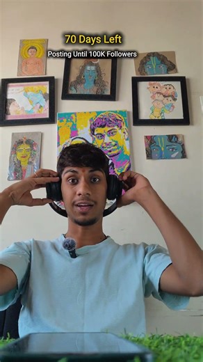 Day 296 of Posting Until 100K Followers – 70 Days Left for My Birthday 🎂 #emotional #art #struggle