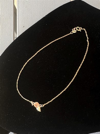 Vintage Black Hills Gold Anklet - Etsy