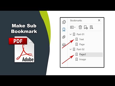 How to Create Nested Bookmarks in a PDF File using Adobe Acrobat Pro DC