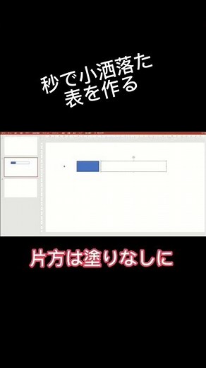 【意外に簡単！】図形でオシャレな表の作り方#パワーポイント #表#オシャレ#Shorts