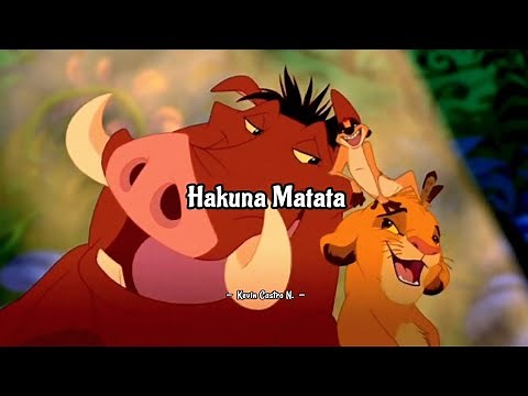 El Rey León (1994) — "Hakuna Matata" || Canción completa (latino) (video+letra)