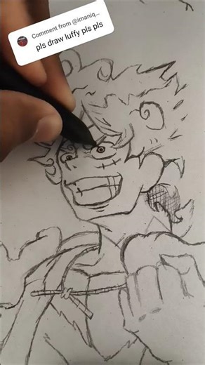Drawing Luffy 🔥 from one piece ✨ #art #anime#drawing #animedrawing#luffydrawing #onepiece#drawanime
