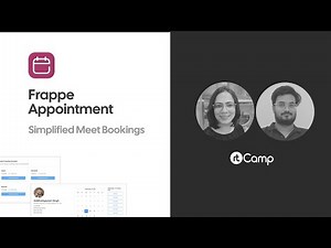 Simplified Meeting Scheduling for Frappe/ERPNext, with Kanchan and Shivam from rtCamp!