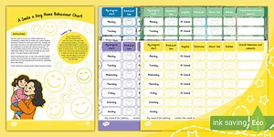 A Smile a Day Home Behaviour Chart