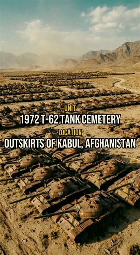 Empire’s Graveyard: Abandoned T-62 Tank Cemetery in Kabul 🇦🇫 #shorts