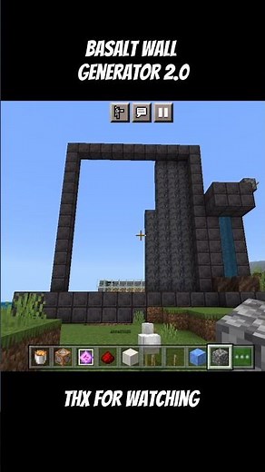 Minecraft Basalt Wall Generator 2.0 #minecraft #shorts