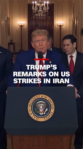 3.6M views · 42K reactions | President Donald Trump addressed the nation after announcing US strikes on three nuclear sites in Iran. Follow live updates: https://cnn.it/4nePeEY | CNN | Facebook