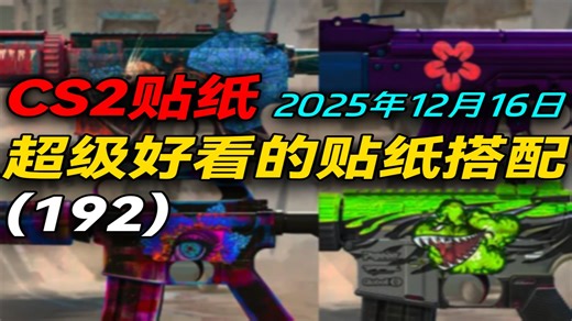 【CS2贴纸搭配】所有贴纸已标注！12月16日火遍CS2全网的热门贴纸搭配~