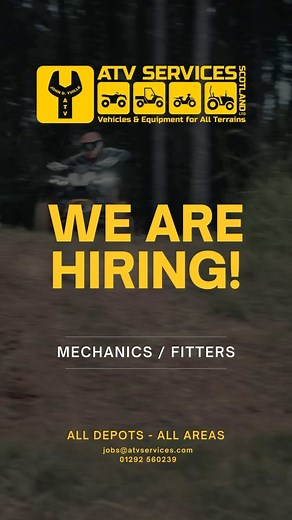 11 reactions | Don’t be shy, get in touch. 01292 560239 jobs@atvservices.com | ATV Services Scotland Ltd | Facebook