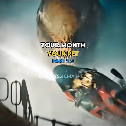 Your Month Your Pet pt2 #jurassicworld #jurassicpark #edit #shorts #yourmonthyourcharacter