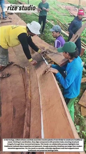 Rare Wood Traditional Boat Building - Craftsmanship in Action