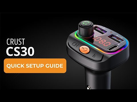 Crust CS30 Wireless Bluetooth Car Kit Quick Setup Guide