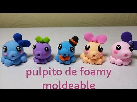 Figuras con foamy moldeable| Haz un pulpito fácil y rápido