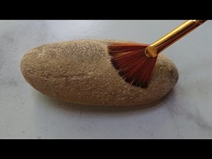 PEBBLE PAINTING - 3D Pond Acrylic Painting On Rock / Easy Stone Painting For Beginners