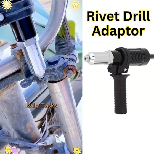 161 reactions · 8 comments |  Electric Rivet Drill Adapter Turn any drill into a powerful rivet gun in seconds! Works with 2.4 / 3.2 / 4.0 / 4.8 mm aluminum rivets Anti-slip grip | Fast & effortless | Heavy-duty performance  Rs 1,075 Only +  Free Home Delivery  4 Nozzles Included ➡️ Order Now & Upgrade Your Tool Game! | Destockage By Moris | Facebook