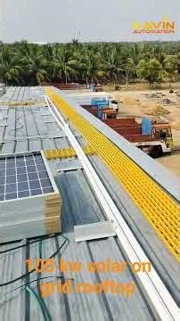 100 kw rooftop solar on grid work in progress #solar