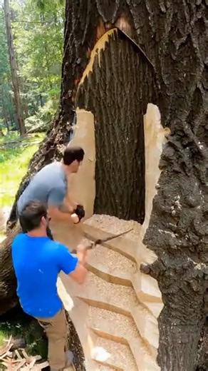 Building a Hidden Base with a Grand Entrance 🛖🔨#shorts #treehouse #DIY #ASMR