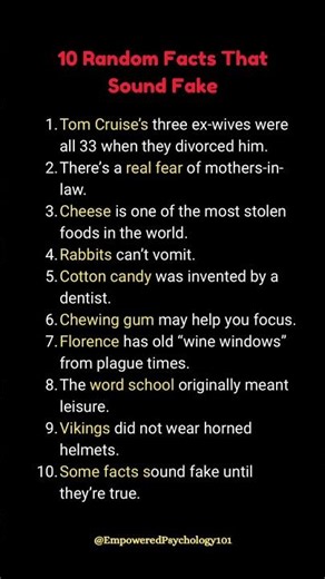 10 Weird Facts You Need To Hear To Believe 🧠 #psychology #facts #shorts
