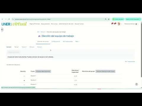 Tutorial Para estudiantes- elección de grupos en Moodle