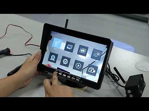 AMTIFO A10 RV Wireless 2 Rear View Cameras 10 Inch Display System Operation Video